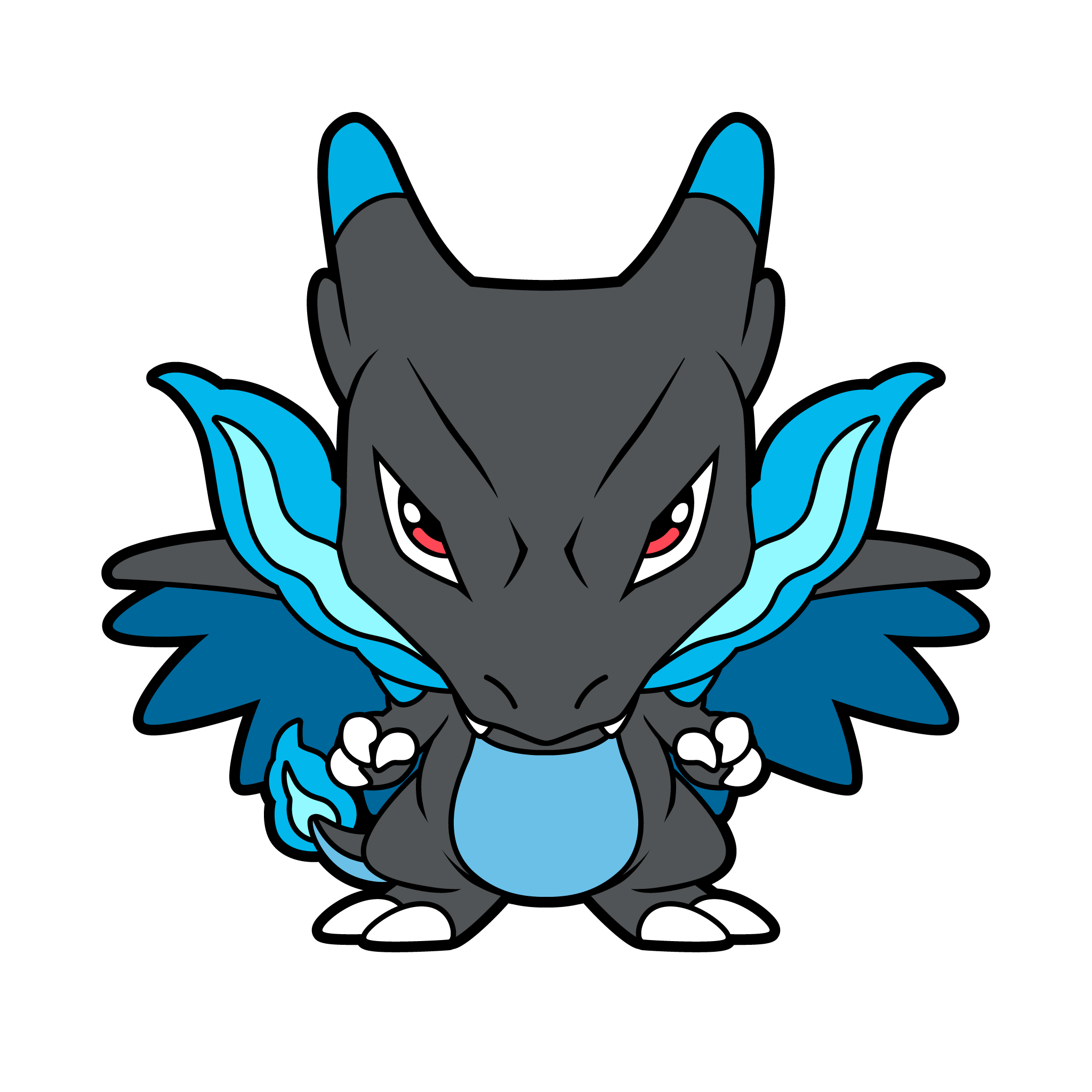 Mega Charizard X Drawing